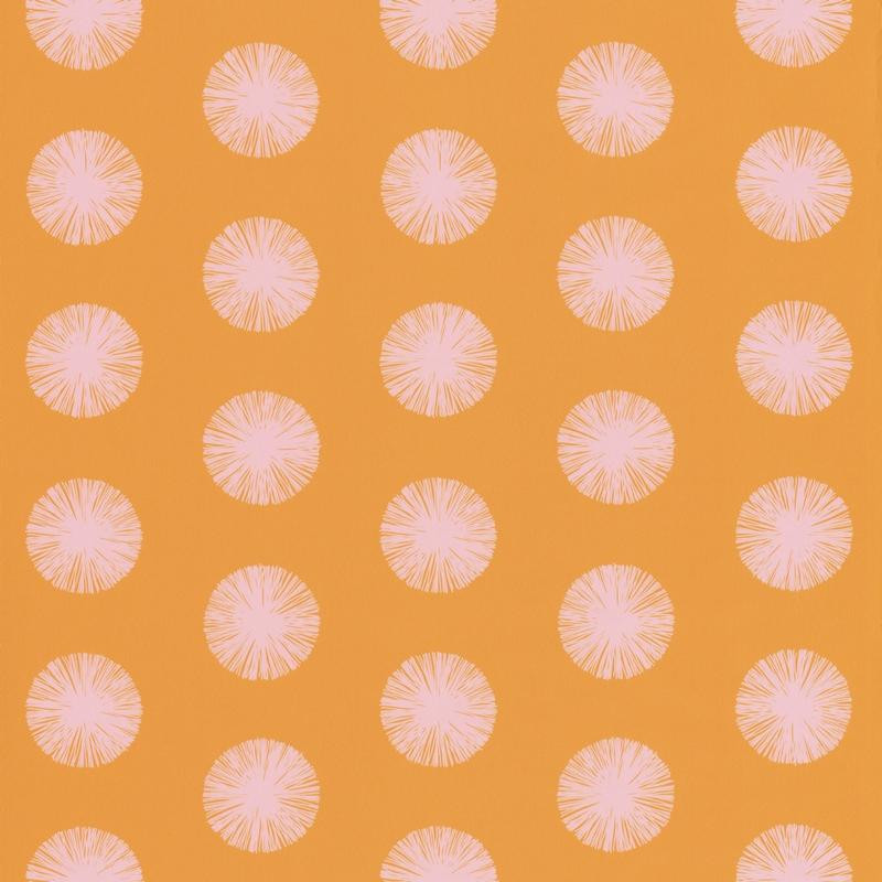 Papier peint Pom Pom Girl orange - SMILE - Caselio - SMIL69732818