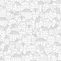 Papier peint Maison argent, PRETTY LILI, CASELIO