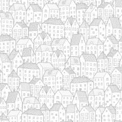 Papier peint Maison argent - PRETTY LILI - Caselio - PRLI69219099
