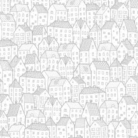 Papier peint Maison argent - PRETTY LILI - Caselio - PRLI69219099
