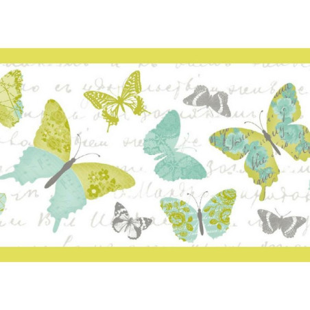 Frise Papillons verts - PRETTY LILI - Caselio - PRLI69117070
