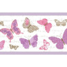 Frise pour enfant, Papillons, violet PRETTY LILI, CASELIO