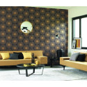 Papier peint Oursin Éclat noir et doré - HELSINKI - Casadeco - HELS82049512