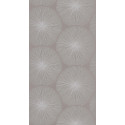 Papier peint Oursin Éclat gris taupe et argenté  - HELSINKI - Casadeco - HELS82041204