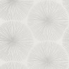Papier peint Oursin Éclat blanc et taupe argenté  - HELSINKI - Casadeco - HELS82040124