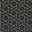 Papier peint Focale noir et doré - HELSINKI - Casadeco - HELS82039528