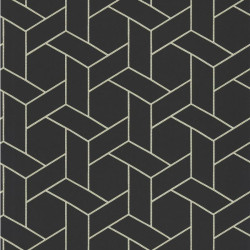 Papier peint Focale noir et doré - HELSINKI - Casadeco - HELS82039528