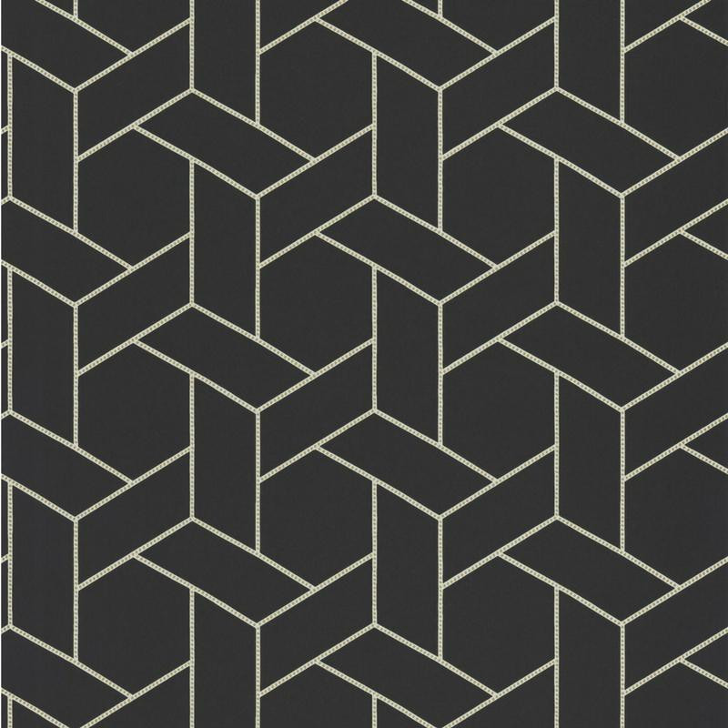 Papier peint Focale noir et doré - HELSINKI - Casadeco - HELS82039528