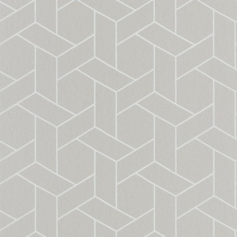 Papier peint Focale gris taupe et argenté - HELSINKI - Casadeco - HELS82031103