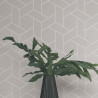 Papier peint Focale gris taupe et argenté - HELSINKI - Casadeco - HELS82031103