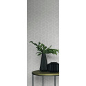 Papier peint Focale gris taupe et argenté - HELSINKI - Casadeco - HELS82031103