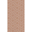 Papier peint Focale terracotta et argenté - HELSINKI - Casadeco - HELS82033106