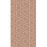 Papier peint Focale terracotta et argenté - HELSINKI - Casadeco - HELS82033106