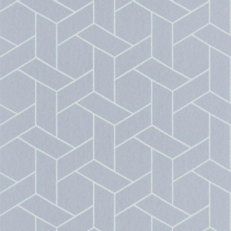 Papier peint Focale bleu gris et doré - HELSINKI - Casadeco - HELS82036132