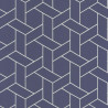 Papier peint Focale bleu encre et doré - HELSINKI - Casadeco - HELS82036319