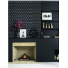 Papier peint Hexacube noir et gris - HELSINKI - Casadeco - HELS82059511