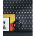 Papier peint Hexacube noir et gris - HELSINKI - Casadeco - HELS82059511