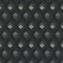 Papier peint Hexacube noir et gris - HELSINKI - Casadeco - HELS82059511