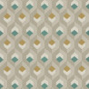 Papier peint Hexacube beige, vert et doré - HELSINKI - Casadeco - HELS82057407