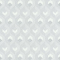 Papier peint Hexacube gris, blanc et argent - HELSINKI - Casadeco - HELS82050102