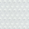 Papier peint Hexacube gris, blanc et argent - HELSINKI - Casadeco - HELS82050102