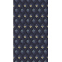 Papier peint Hexacube bleu encre et doré - HELSINKI - Casadeco - HELS82056523