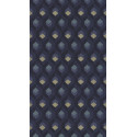 Papier peint Hexacube bleu encre et doré - HELSINKI - Casadeco - HELS82056523