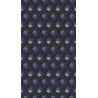 Papier peint Hexacube bleu encre et doré - HELSINKI - Casadeco - HELS82056523