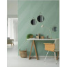 Papier peint Oblique vert et argenté - HELSINKI - Casadeco - HELS82067116