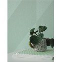 Papier peint Oblique vert et argenté - HELSINKI - Casadeco - HELS82067116