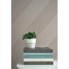 Papier peint Oblique gris taupe et argenté - HELSINKI - Casadeco - HELS82061201 