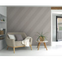 Papier peint Oblique gris taupe et argenté - HELSINKI - Casadeco - HELS82061201 