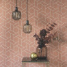 Papier peint Focale terracotta et argenté - HELSINKI - Casadeco - HELS82033106