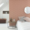 Papier peint Focale terracotta et argenté - HELSINKI - Casadeco - HELS82033106