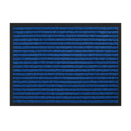 Paillasson / Tapis de propreté rayé TIMELESS bleu - Hamat