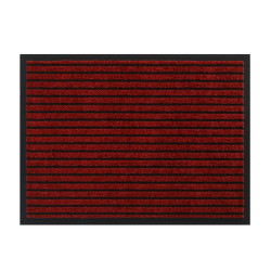 Paillasson / Tapis de propreté rayé TIMELESS rouge - Hamat