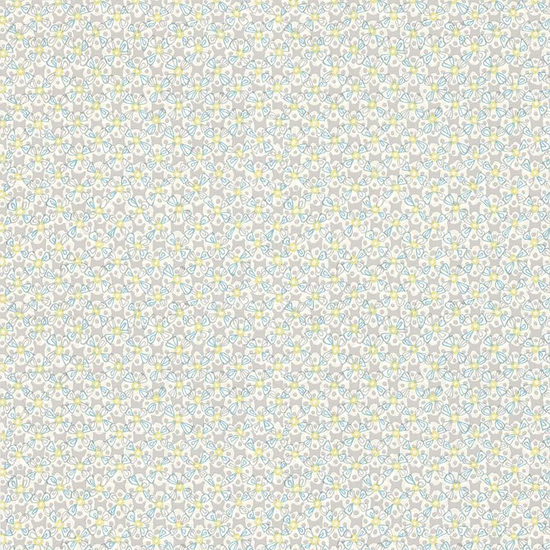 Papier peint Allover Vintage bleu et gris - RETRO VINTAGE - Lutèce - 51175101