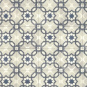 Papier peint carreau bicolore bleu - Rétro Vintage - Lutèce 