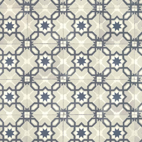 Papier peint Carreau bicolore bleu - RETRO VINTAGE - Lutèce - 51170201 
