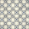 Papier peint carreau bicolore bleu - Rétro Vintage - Lutèce 