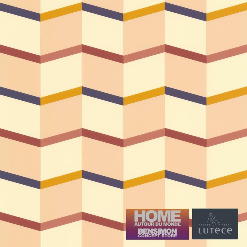 Papier peint Graphique Escalier nude - BENSIMON - Lutèce -  51172707 