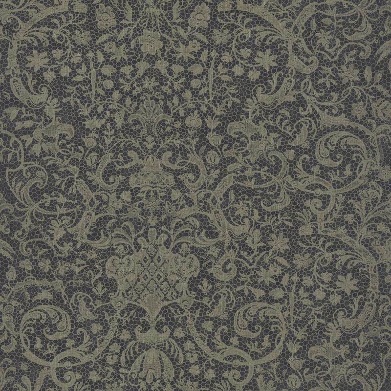 Papier peint ORSAY gris foncé - Signature - Casadeco 