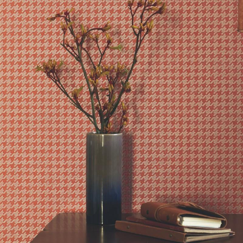 Papier peint Camden orange - CHELSEA - Casadeco - CHEL81933134