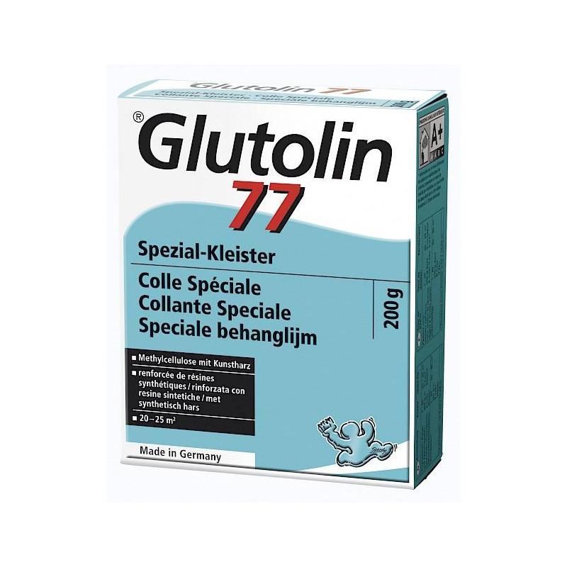 Colle à papiers peints vinyles et spéciaux. GLUTOLIN 77 200gr - DECOTRIC