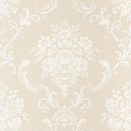 Papier peint Ornement Floral blanc et beige - ASHLEY - Caselio - ASHL69340010