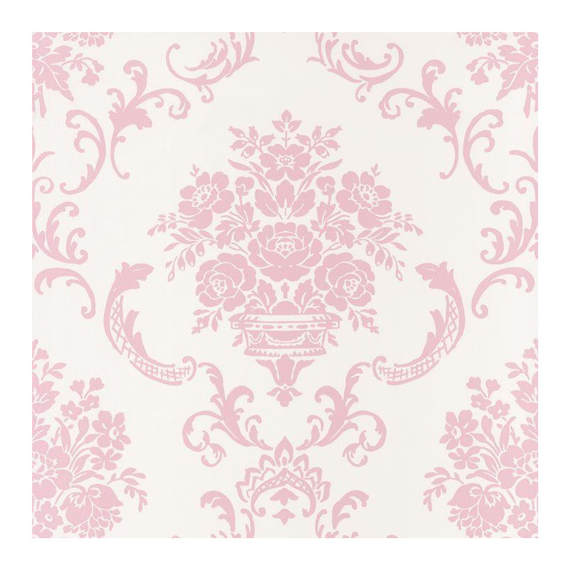Papier peint Ornement Floral rose - ASHLEY - Caselio - ASHL69344003