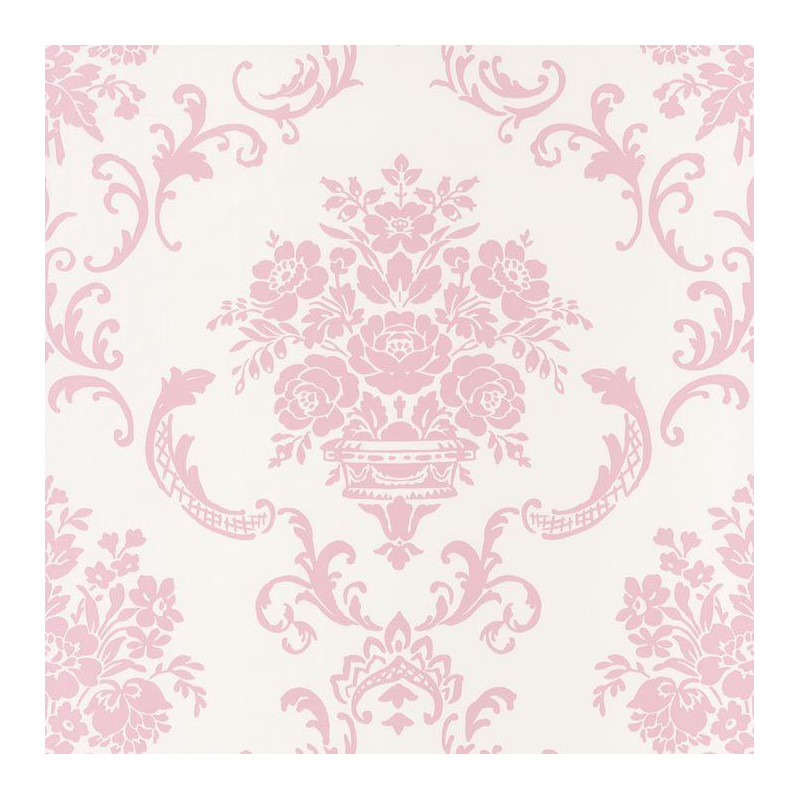 Papier peint Ornement Floral rose - ASHLEY - Caselio - ASHL69344003