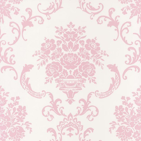 Papier peint Ornement Floral rose - ASHLEY - Caselio - ASHL69344003