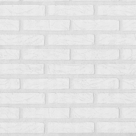 Papier peint trompe l'oeil Briques blanches - PS International Papier peint trompe l'oeil Briques blanches - PS International