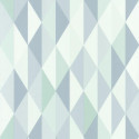 Papier peint Diamond Triangles Bleu – SPACES – Caselio